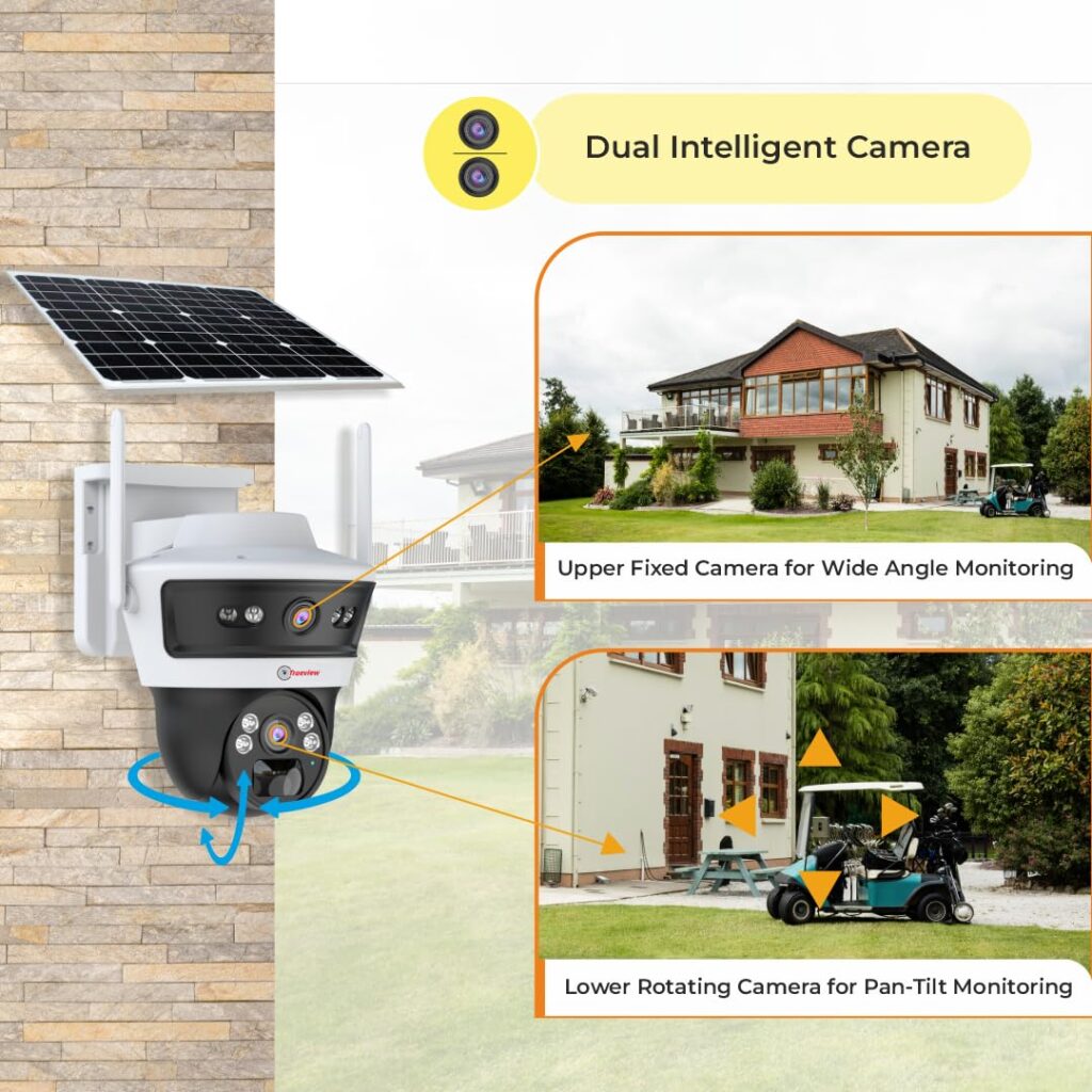Trueview 3+3MP Solar CCTV Camera